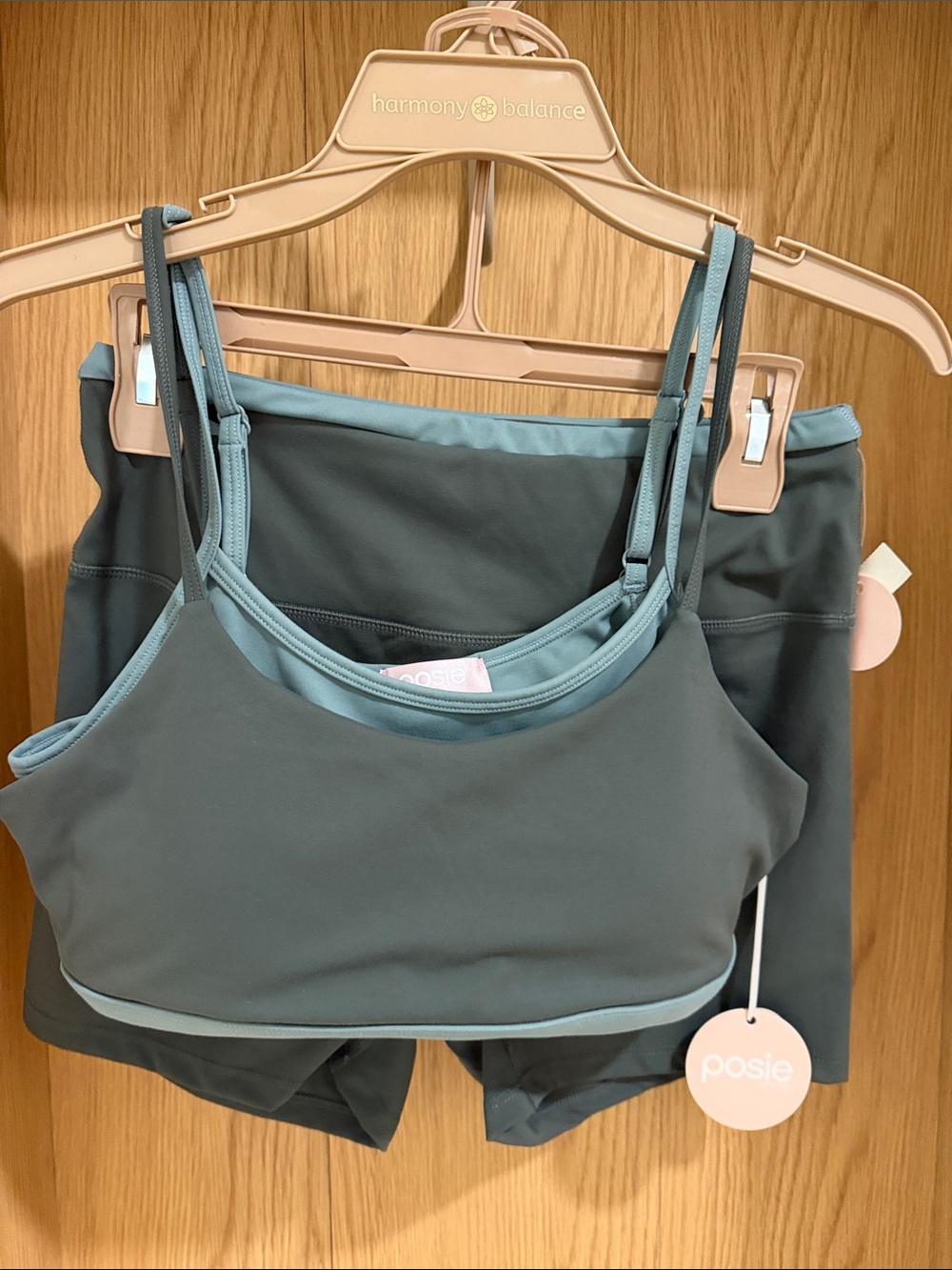REVOLVE Posie Teal Two-Piece Athletic Set - Picture 2 of 5